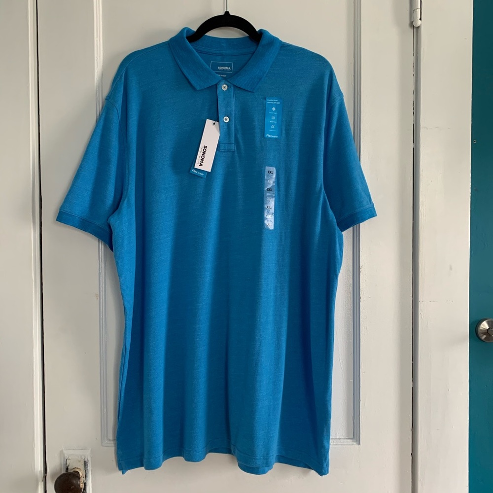 Sky blue Sonoma flexwear polo
